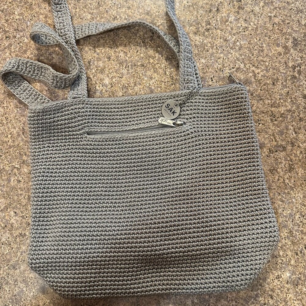 The Sak Beige Shoulder Purse 9inch base / 10 inch height